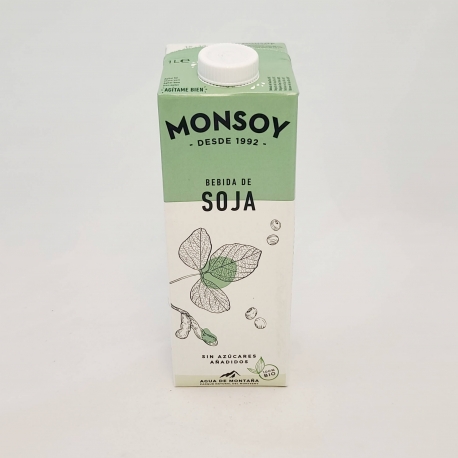 Bebida de soja sin azúcares añadidos 1L Monsoy 