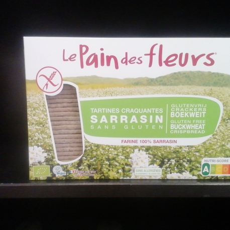 Pan crujiente de trigo sarraceno Bio 300g Le  Pain des  fleurs